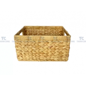 Water hyacinth storage basket by thanhcongcraft