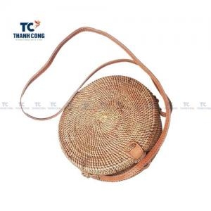 Round Rattan Handbag - beautiful accessory