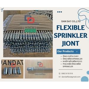 Ống mềm inox chữa cháy, ống mềm kết nối đầu phun sprinkler, khớp nối mềm pccc, 