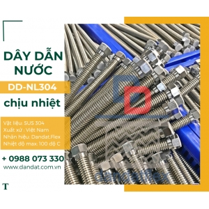 Dây dẫn nước, dây cấp nước nóng inox 304, ống mềm cấp nước bình nóng lạnh, dây dẫn nước chịu nhiệt