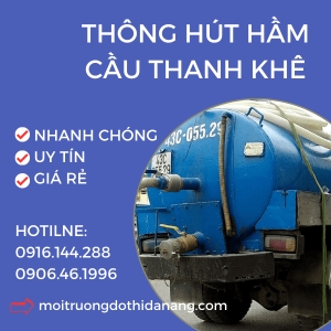 Dịch vụ thông hút hầm cầu tại quận Thanh Khê: Đảm bảo vệ sinh môi trường 