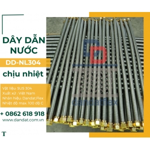 Dây dẫn nước, dây cấp nước nóng inox 304, ống mềm cấp nước bình nóng lạnh, dây dẫn nước chịu nhiệt