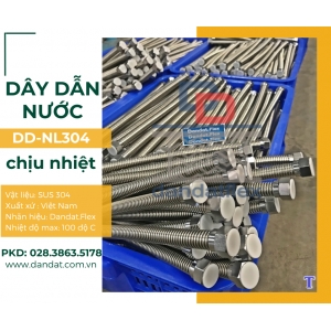 Dây dẫn nước, dây cấp nước nóng inox 304, ống mềm cấp nước bình nóng lạnh, dây dẫn nước chịu nhiệt