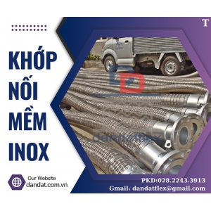 Khớp nối mềm inox 321, khớp nối inox chống rung, khớp nối mềm nối bích, khớp nối mềm inox dẫn hóa chất