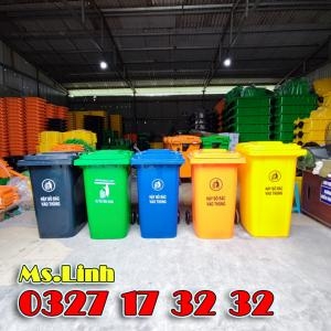 Thùng rác nhựa 240 lít HDPE Minh Khang