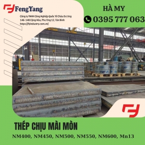 THÉP CHỊU MÀI MÒN  NM400, NM450, NM500, NM550, NM600, Mn13