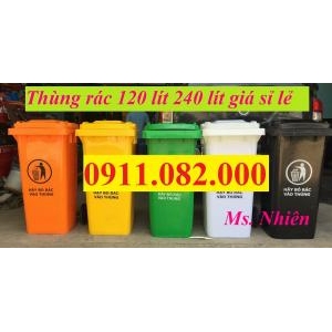  Thùng rác phân loại giá rẻ- thùng rác 120l 240l giá rẻ tại cần thơ- lh 0911082000
