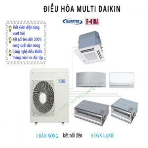 Máy Lạnh Multi Daikin Inverter Super NX Gas R-410
