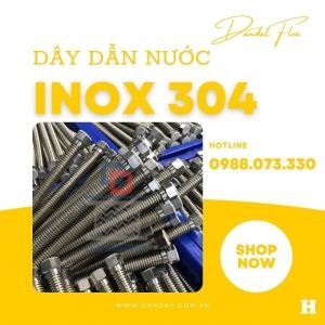 Dây dẫn nước inox chịu nhiệt/Dây dẫn nước inox 304/Dây cấp nước bình nóng lạnh/Dây cấp nước vòi chậu Lavabo/Ống mềm dẫn nước inox