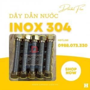 Dây dẫn nước inox chịu nhiệt/Dây dẫn nước inox 304/Dây cấp nước bình nóng lạnh/Dây cấp nước vòi chậu Lavabo/Ống mềm dẫn nước inox