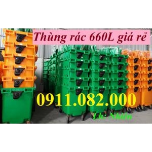  Giá rẻ thùng rác nhựa hdpe- thùng rác 120L 240L 660L giá rẻ cạnh tranh- lh 0911082000
