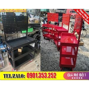 Giới thiệu mẫu kệ treo đồ nghề 3 tầng có bánh xe