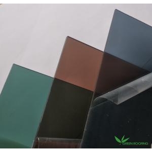 Tấm nhựa chống va đập màu nâu Polycarbonate Hàn Quốc