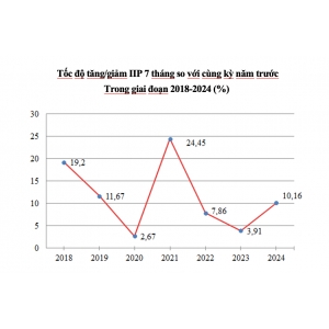 Chỉ số sản xuất công nghiệp tháng 7/2024 của Nghệ An tăng hơn 11% - Tin công nghiệp