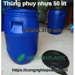 Phuy nhựa đựng hóa chất, phuy nhựa làm bè cá, phuy nhựa đựng dầu 30 lít và 50 lít