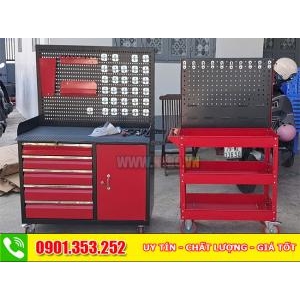 Tủ đồ nghề 5 ngăn kéo sơn tĩnh điện màu xanh dương