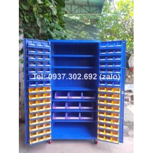 Tủ dụng cụ kết hợp với lưới treo dụng cụ