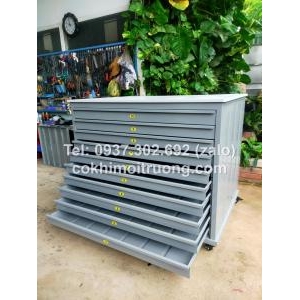Tủ lưu bản vẽ A0 - 10 ngăn
