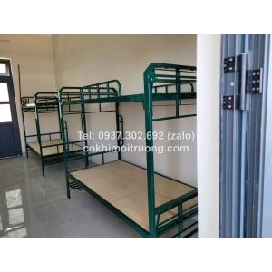 Giường sắt quân đội , giường 2 tầng quân đội .