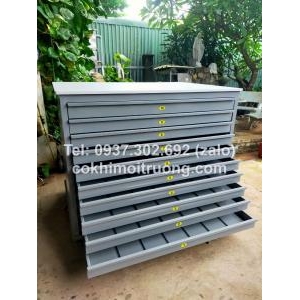 Tủ lưu bản vẽ A0 - 10 ngăn