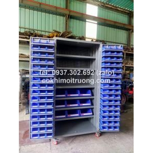 Tủ dụng cụ kết hợp với lưới treo dụng cụ
