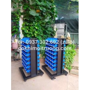 Kệ dụng cụ 2 mặt - 8 tằng, kệ dụng cụ đựng đồ nghề cơ khí.