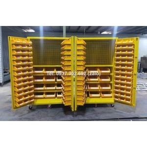Tủ dụng cụ đựng vật tư cơ khí dùng cho nhà xưởng.