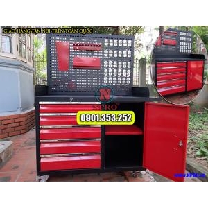 Tủ đồ nghề 6 ngăn kéo 1 cánh kết hợp bảng treo