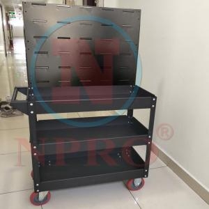 Xe đẩy 3 ngăn – Bảng treo khay nhựa KT: 738×570