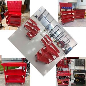 Xe đẩy 3 ngăn – Bảng treo khay nhựa KT: 738×570