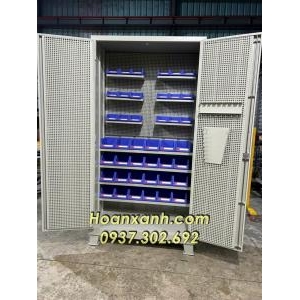 Tủ dụng cụ cơ khí VT-T10, tủ dụng cụ 2 cánh treo đồ, tủ dụng cụ kết hợp