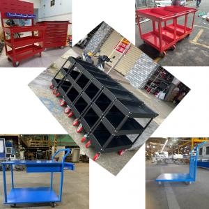 Xe đẩy 3 ngăn – Bảng treo khay nhựa KT: 738×570